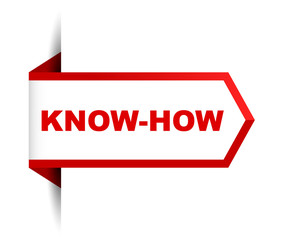 red vector banner know how