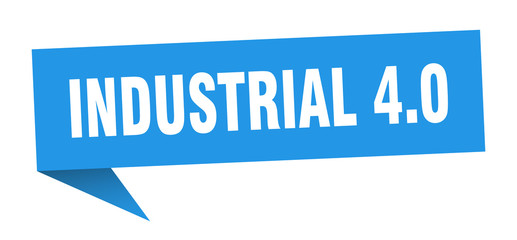 industrial 4.0 speech bubble. industrial 4.0 ribbon sign. industrial 4.0 banner