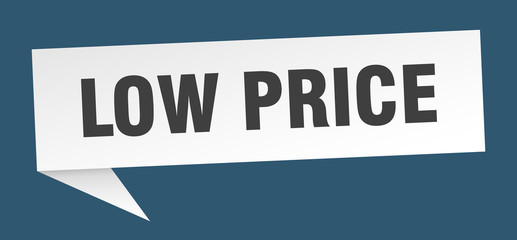 low price speech bubble. low price ribbon sign. low price banner
