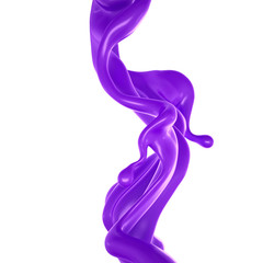 Obraz premium Splash fluid. 3d illustration, 3d rendering.