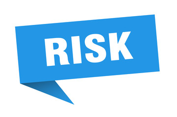 risk speech bubble. risk ribbon sign. risk banner