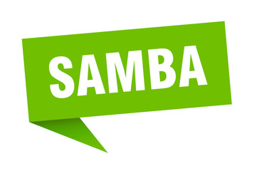 samba speech bubble. samba ribbon sign. samba banner
