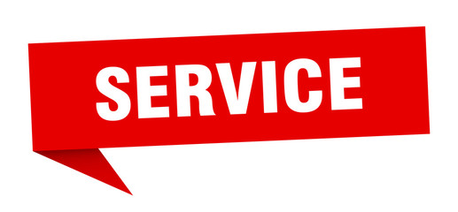 service speech bubble. service ribbon sign. service banner