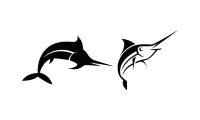 fish silhouette vector logo