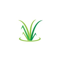 Grass logo vector