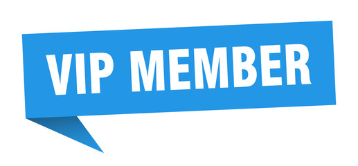 vip member speech bubble. vip member ribbon sign. vip member banner