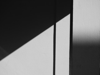 shadow on white wall background