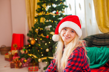 Portrait of happy young woman before holiday