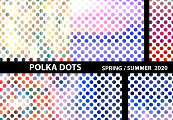 Polka dots illustration, one of the trends for Spring/Summer 2020.