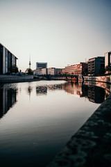 The Sunrise over the government district in Berlin VI