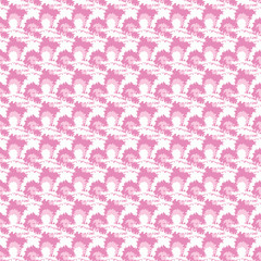 A pink and white abstract seamless vector pattern. Surface print design.