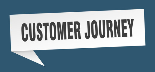 customer journey speech bubble. customer journey ribbon sign. customer journey banner