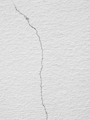 crack white concrete wall texture