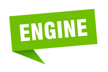 Fototapeta premium engine speech bubble. engine ribbon sign. engine banner