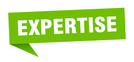 expertise speech bubble. expertise ribbon sign. expertise banner