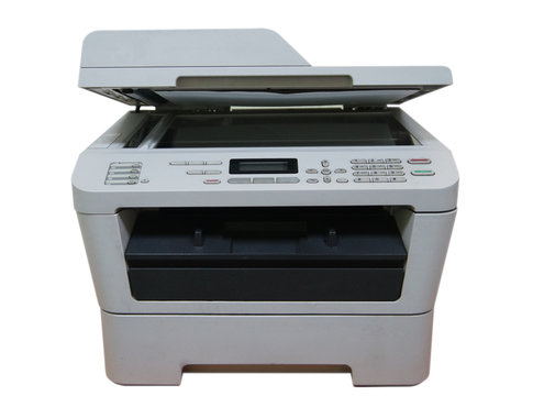 Multifunction Laser Printer isolated on white