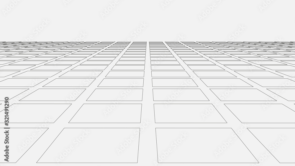 Poster horizontal perspective grid. detailed lines forming an abstract background