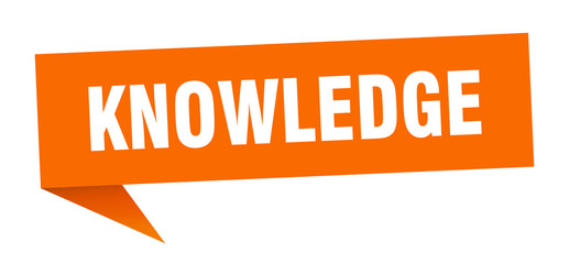 knowledge speech bubble. knowledge ribbon sign. knowledge banner