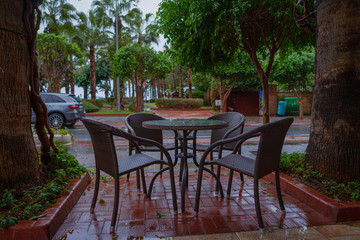 Obraz premium Tisch mit stullen.