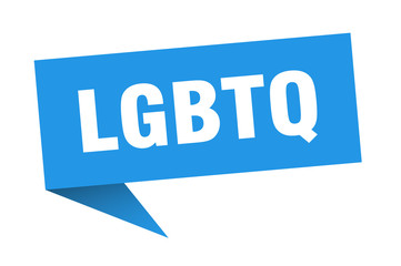 lgbtq speech bubble. lgbtq ribbon sign. lgbtq banner