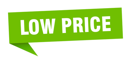 low price speech bubble. low price ribbon sign. low price banner