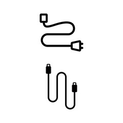 Fototapeta premium cable icon design vector logo template EPS 10