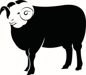 logo design negative space goat