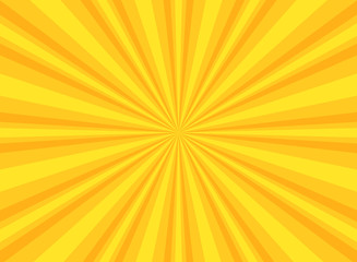 Obraz premium Promienie słoneczne poziome tło. Wybuch jasny kolor pomarańczowy.