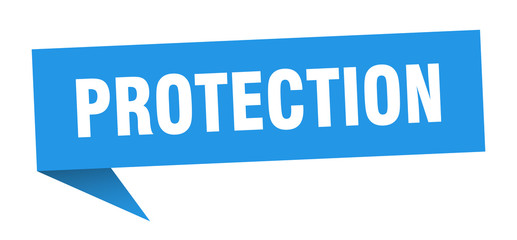protection speech bubble. protection ribbon sign. protection banner