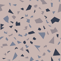 Terrazzo inspired vector seamless pattern. Made in warm colours and earthy tones. Fully editable illustration and comes in multiple file formats to suit your design needs.