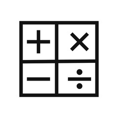 Obraz premium calculator icon design vector logo template EPS 10