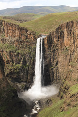 Maletsunyane Waterfall in Lesotho Africa	 Vertical 