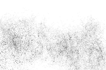 Black grainy texture isolated on white background. Distress overlay textured. Grunge design elements. Vector illustration,eps 10.