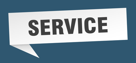 service speech bubble. service ribbon sign. service banner