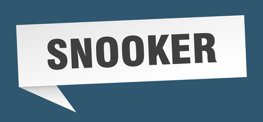 snooker speech bubble. snooker ribbon sign. snooker banner