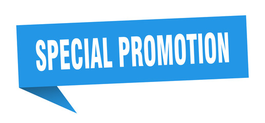 special promotion speech bubble. special promotion ribbon sign. special promotion banner