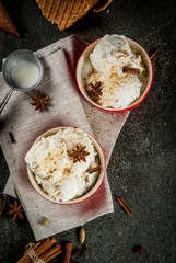Homemade Eggnog Ice Cream
