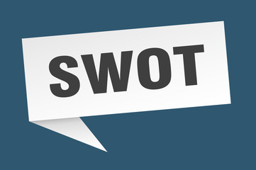 swot speech bubble. swot ribbon sign. swot banner