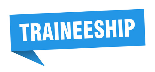 traineeship speech bubble. traineeship ribbon sign. traineeship banner