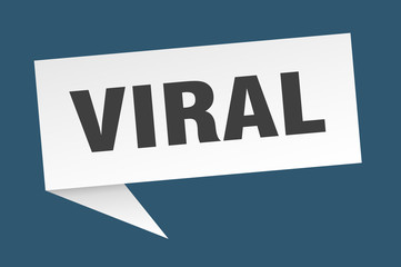 viral speech bubble. viral ribbon sign. viral banner