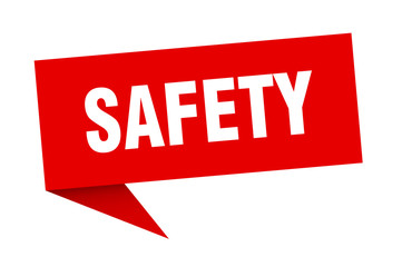 safety speech bubble. safety ribbon sign. safety banner