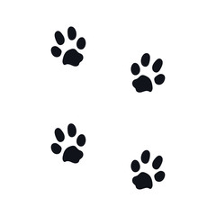  footprint from a large dog. eps10 vector stock illustration