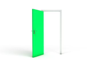 3D Rendering of Wooden Door