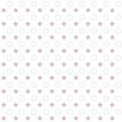 Simple ornament vector patterns. Use for ceramic tiles, wallpaper, linoleum, textiles, wrapping paper, web page, kids, postcard. Background or wallpaper with dots and stars