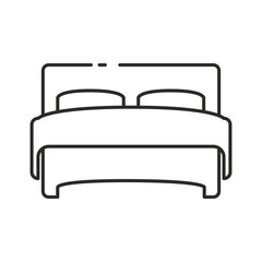 Bed icon design vector logo template EPS 10