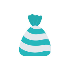 Isolated sweet candies bag vector design