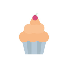 Isolated sweet cupcake vector design