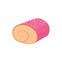 Isolated sweet roll vector design