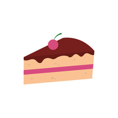 Isolated sweet cake vector design