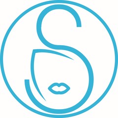 S initial women feminine salon spa cosmetics beauty